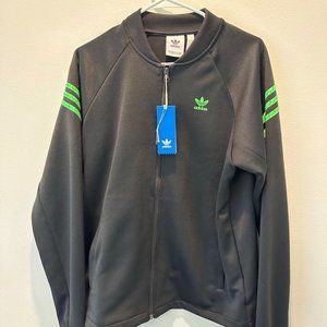 adidas Originals Swarovski® Track Men S Black Jacket Green 3 Stripes